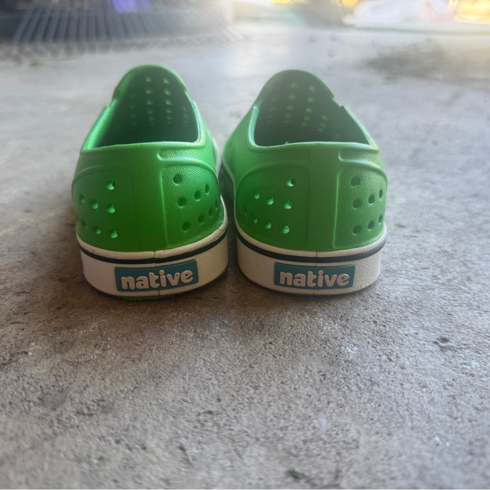 Native Vibrant Green Perforated Slip-Ons